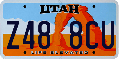 UT license plate Z488CU