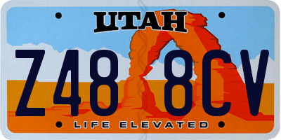 UT license plate Z488CV