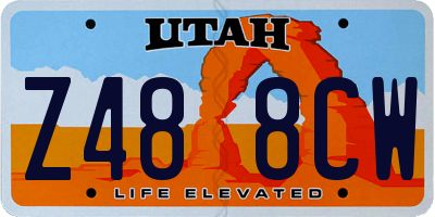 UT license plate Z488CW