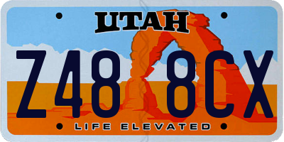 UT license plate Z488CX