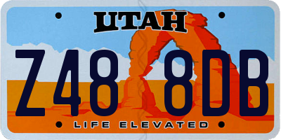 UT license plate Z488DB