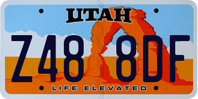 UT license plate Z488DF