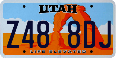 UT license plate Z488DJ