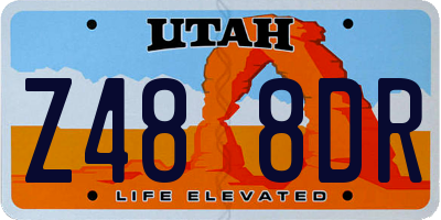 UT license plate Z488DR