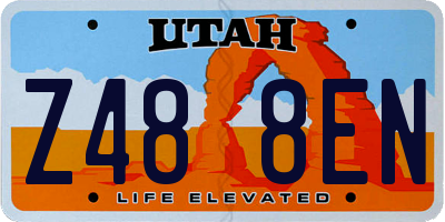 UT license plate Z488EN