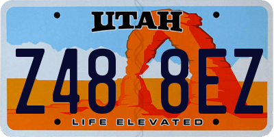 UT license plate Z488EZ