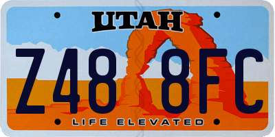 UT license plate Z488FC