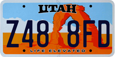 UT license plate Z488FD