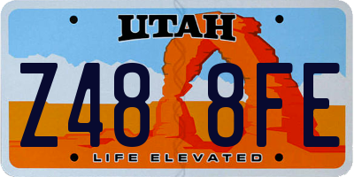 UT license plate Z488FE