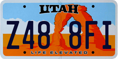 UT license plate Z488FI