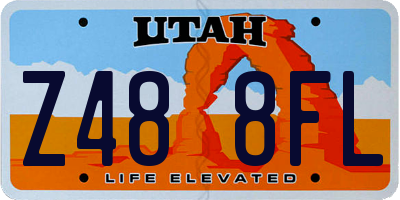 UT license plate Z488FL