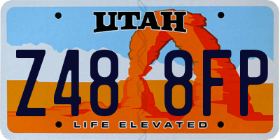 UT license plate Z488FP