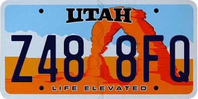 UT license plate Z488FQ