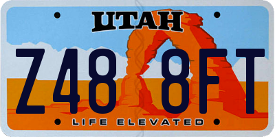 UT license plate Z488FT