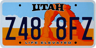 UT license plate Z488FZ