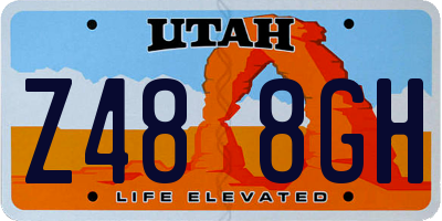 UT license plate Z488GH