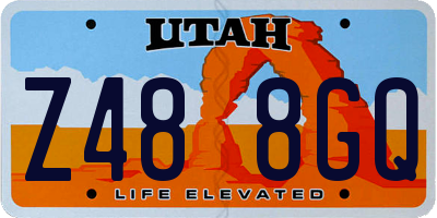 UT license plate Z488GQ