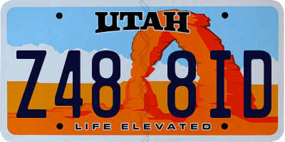 UT license plate Z488ID