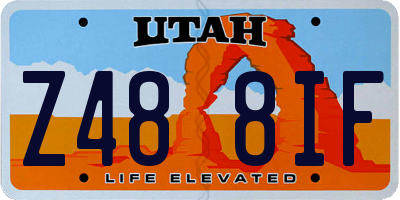 UT license plate Z488IF