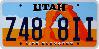 UT license plate Z488II