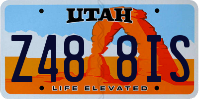 UT license plate Z488IS