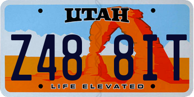 UT license plate Z488IT