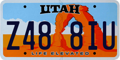 UT license plate Z488IU