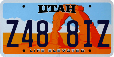 UT license plate Z488IZ