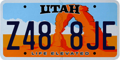 UT license plate Z488JE