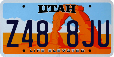 UT license plate Z488JU