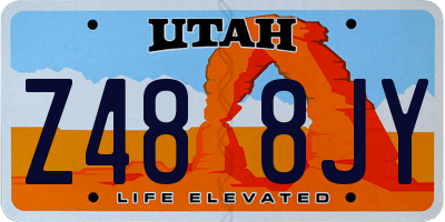 UT license plate Z488JY