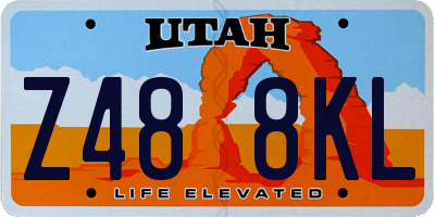 UT license plate Z488KL