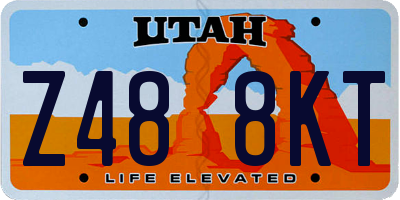 UT license plate Z488KT