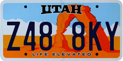 UT license plate Z488KY