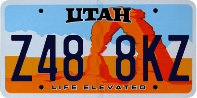 UT license plate Z488KZ