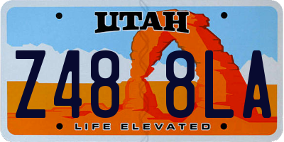 UT license plate Z488LA