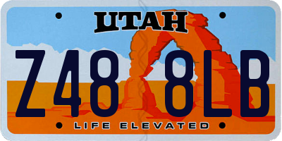 UT license plate Z488LB