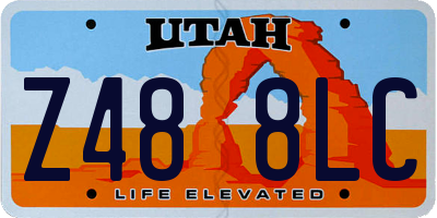 UT license plate Z488LC