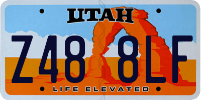 UT license plate Z488LF