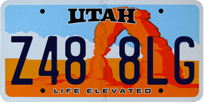 UT license plate Z488LG