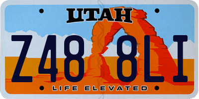 UT license plate Z488LI