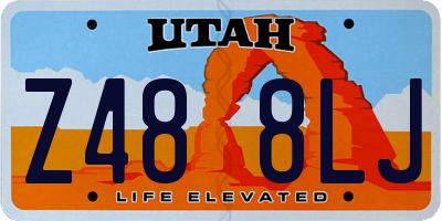 UT license plate Z488LJ