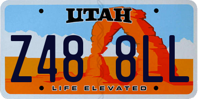 UT license plate Z488LL