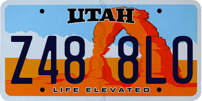 UT license plate Z488LO