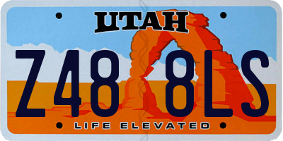 UT license plate Z488LS