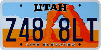 UT license plate Z488LT