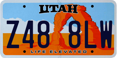 UT license plate Z488LW