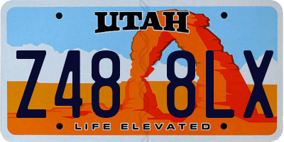 UT license plate Z488LX