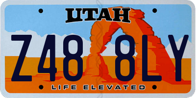 UT license plate Z488LY