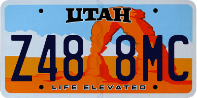 UT license plate Z488MC